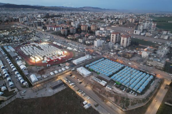 Those people are not camping! The recent Turkey earthquake has destroyed their houses, and this is a tent and container camp hosting families who lost everything.