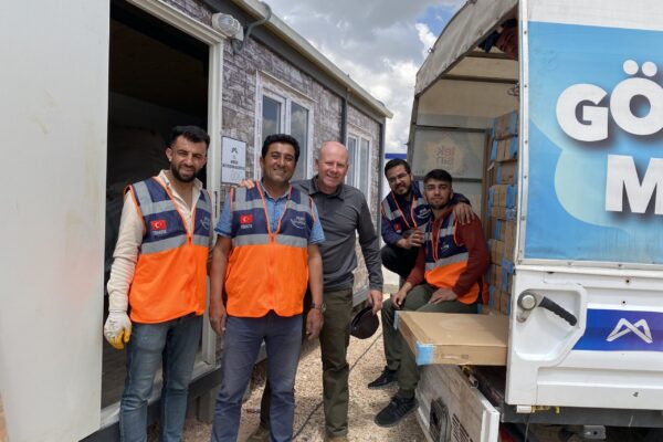 The rescue team is busy putting together a temporary settlement comprised 680 containers, housing a kindergarten and a hospital.