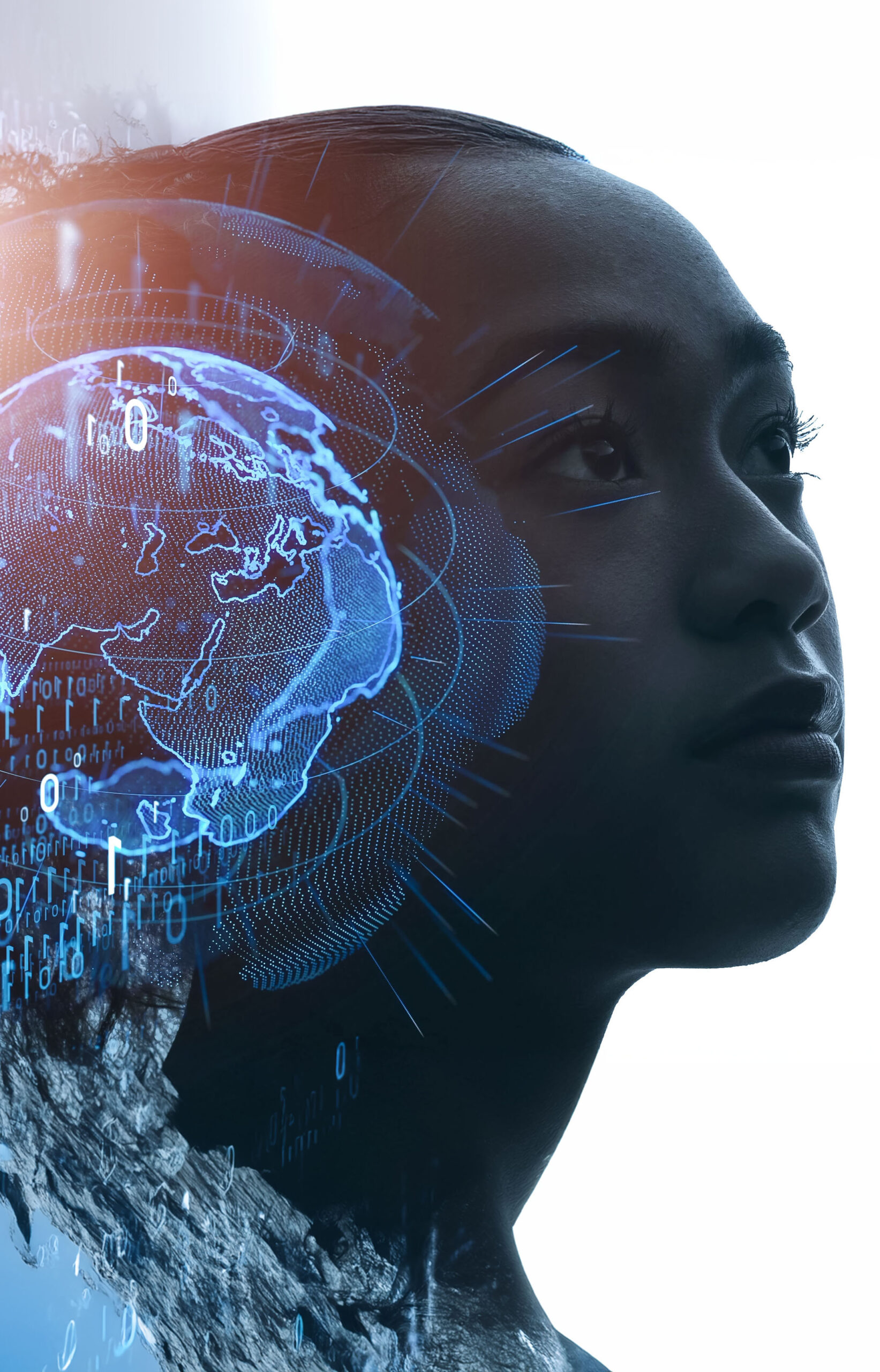 AI (Artificial Intelligence) concept. Deep learning. Digital