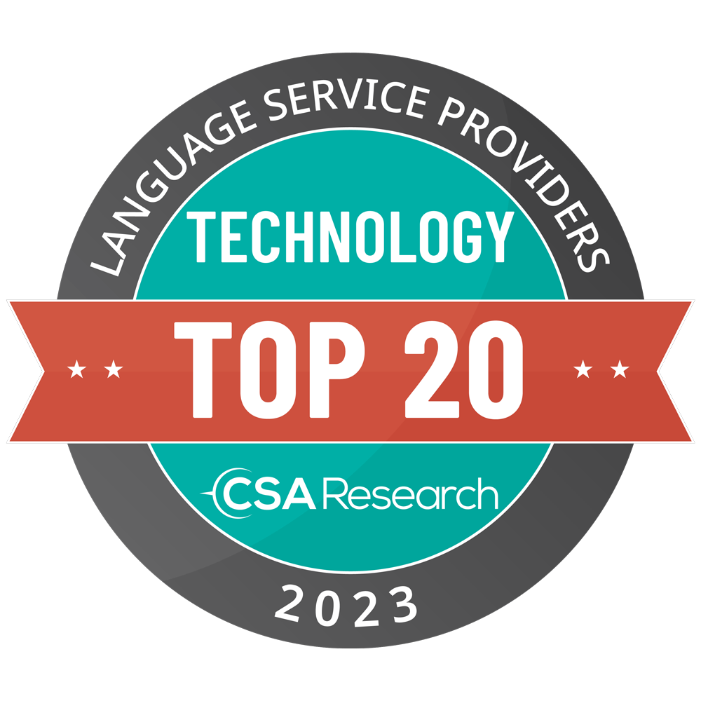 MediaLocate has been ranked by CSA the 18th LSP (Language Service Provider) for technology
